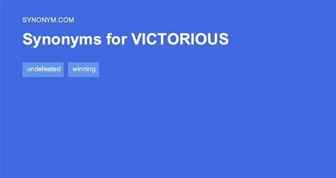 victoriously synonyms|antonym for victorious.